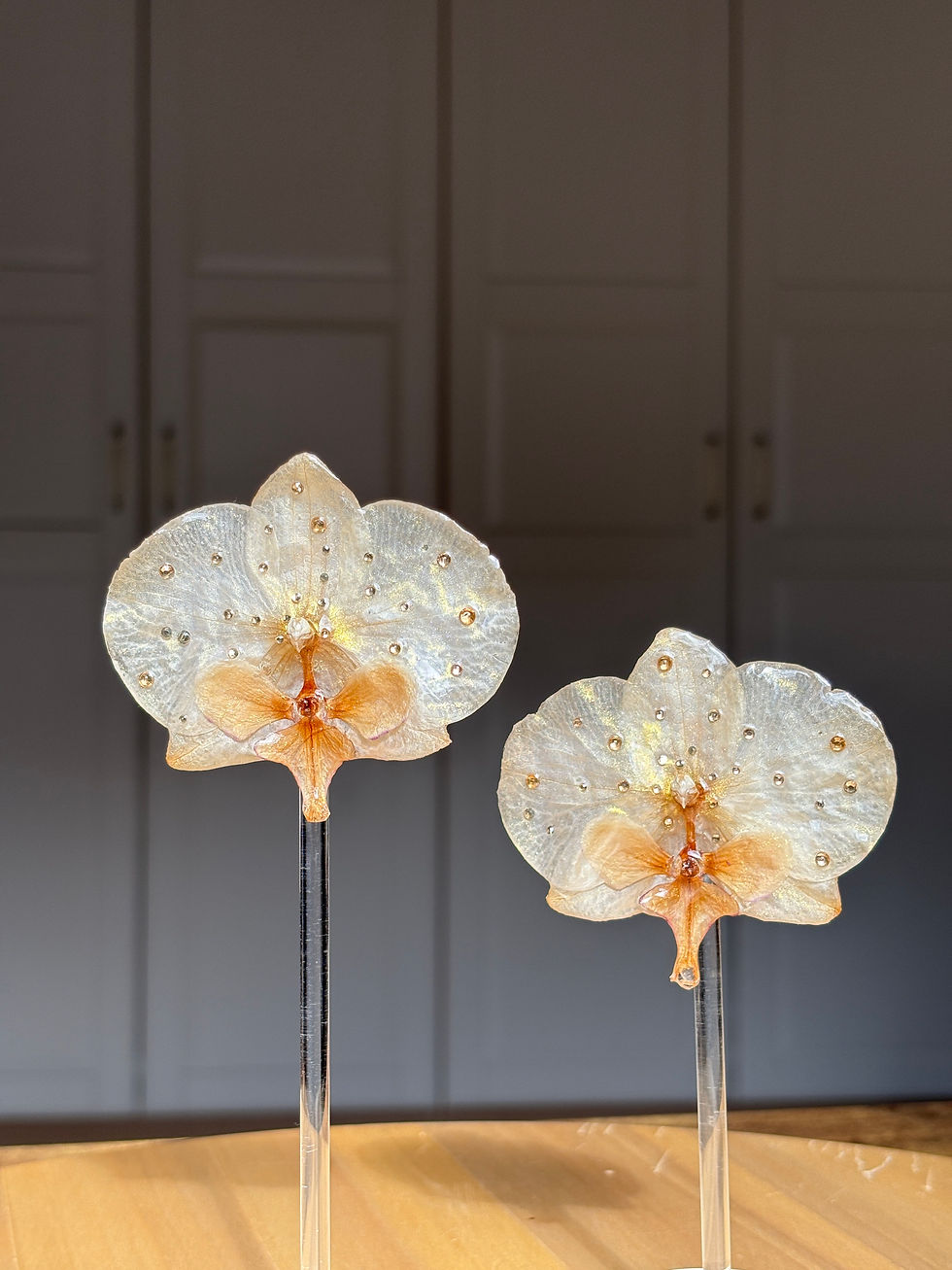 Miniatura: Real Orchid Earrings