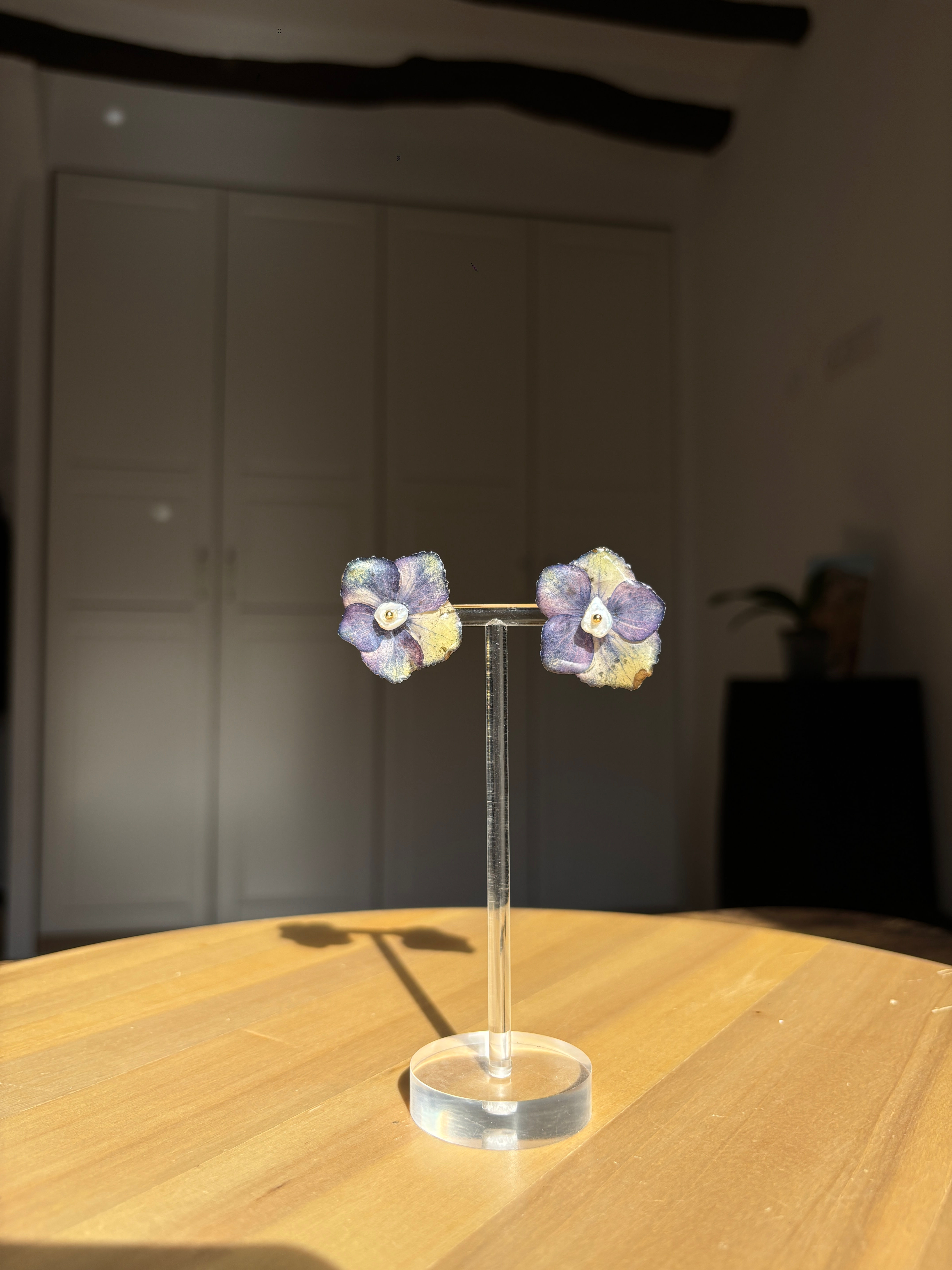 Real Flower Earrings