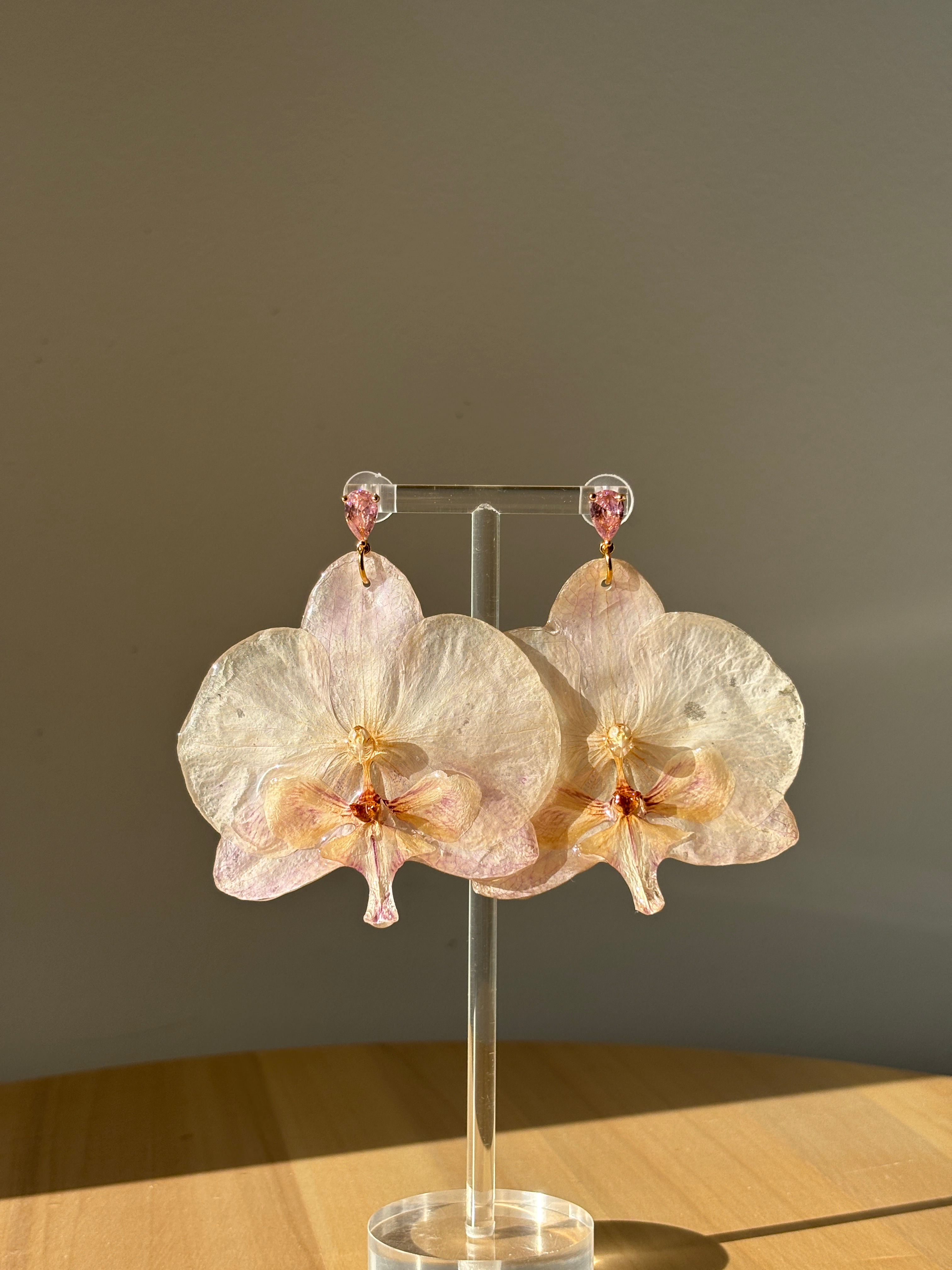 Orchid & pink zircon Earrings