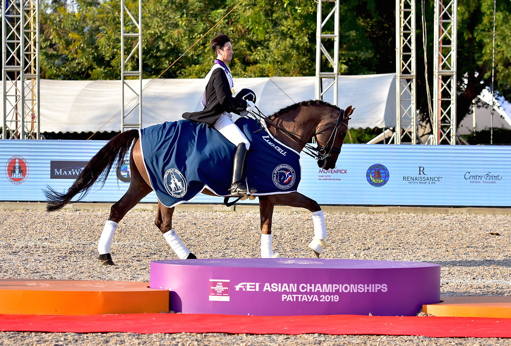 South Korean rider took the historic Dressage Individual Gold