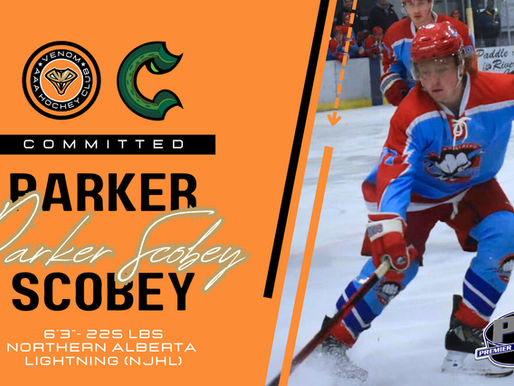 Strengthening Partnership with Lake Cowichan Kraken, Venom HC U18 AAA Signs Defenceman Parker Scobey