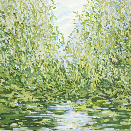 넝쿨(2023) Acrylic on canvas. 72.7x72.7cm(30S).jpg