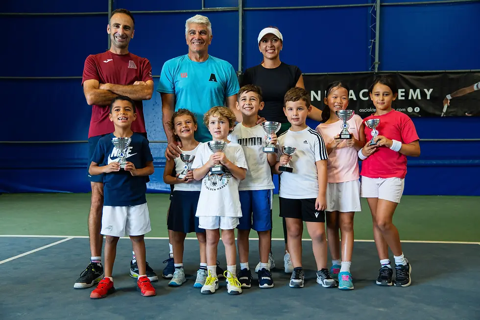 Asciak Tennis Academy Red ball winners