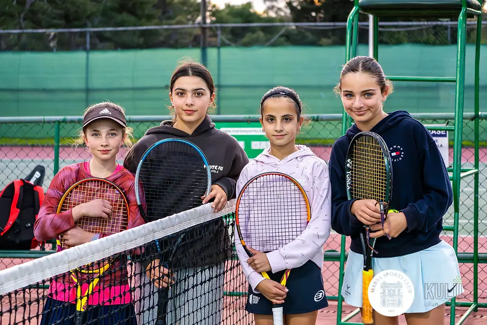Junior Tennis players Malta