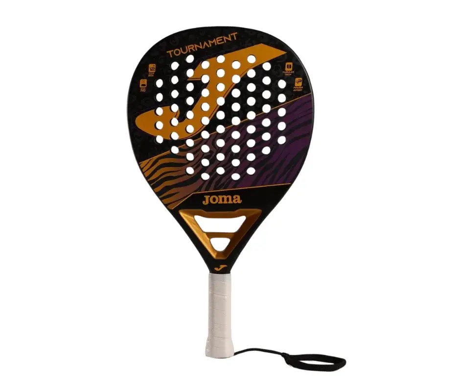 Joma Tournament Padel Racket  Black Orange Purple