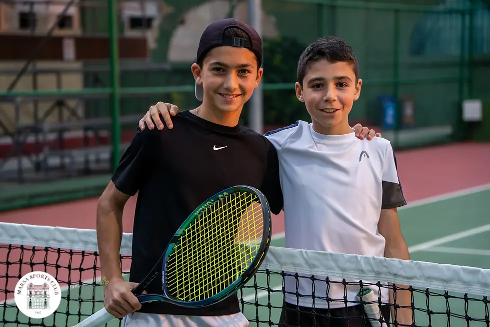 Kurt Bonnici and Andy Gingell Littlejohn Tennis Malta