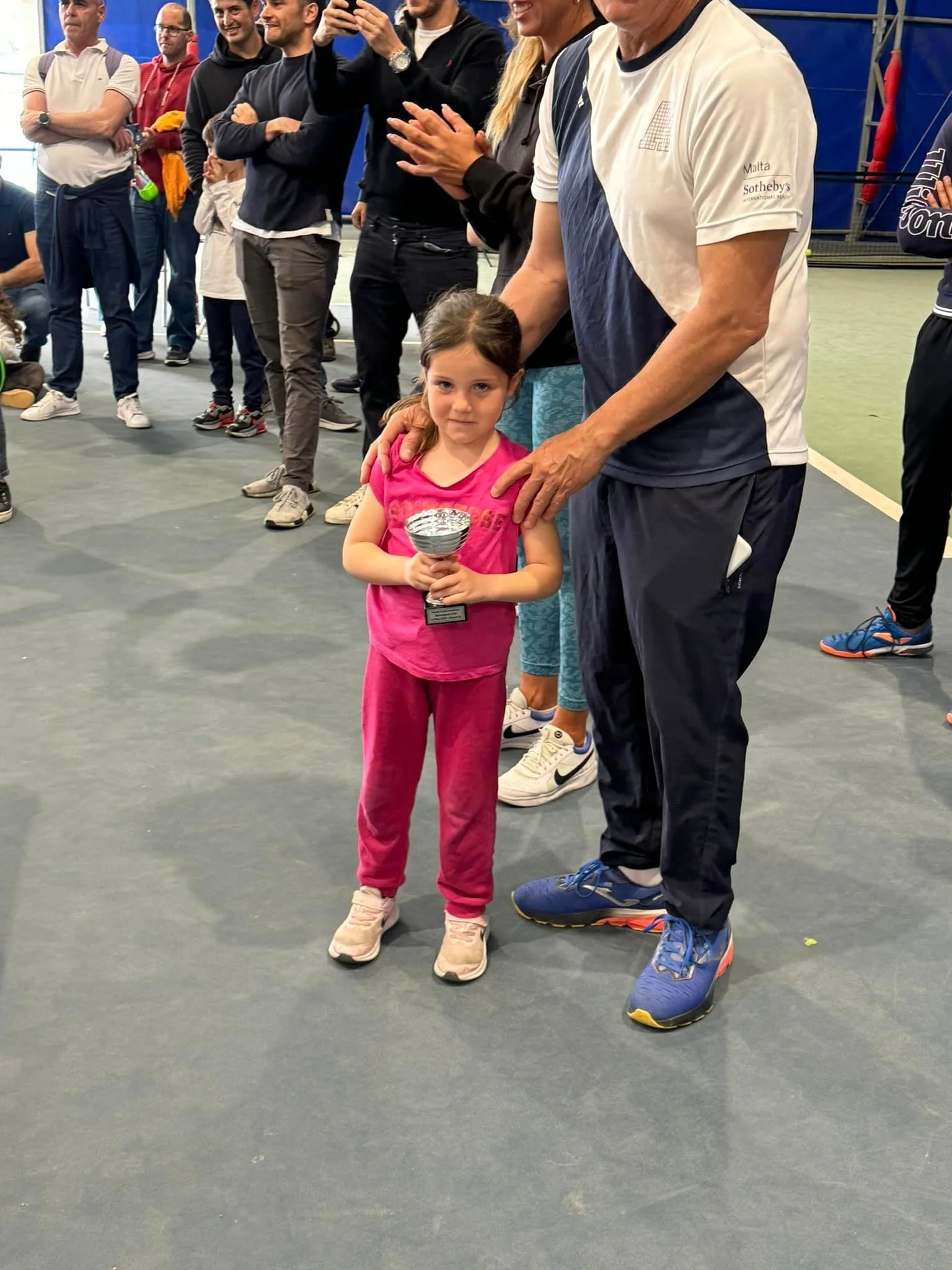 Tennis kid at tournament