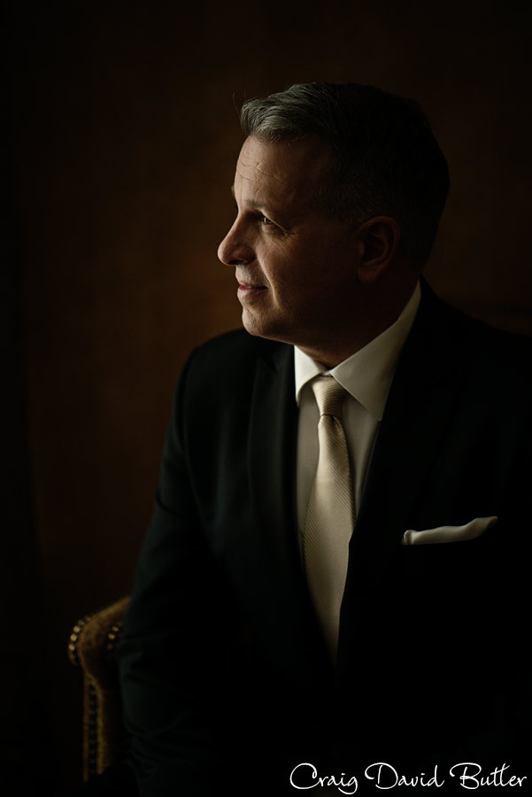 Groom Portrait - Meadowbrook Hall Wedding Photo - Rochester Michigan - Craig David Butler
