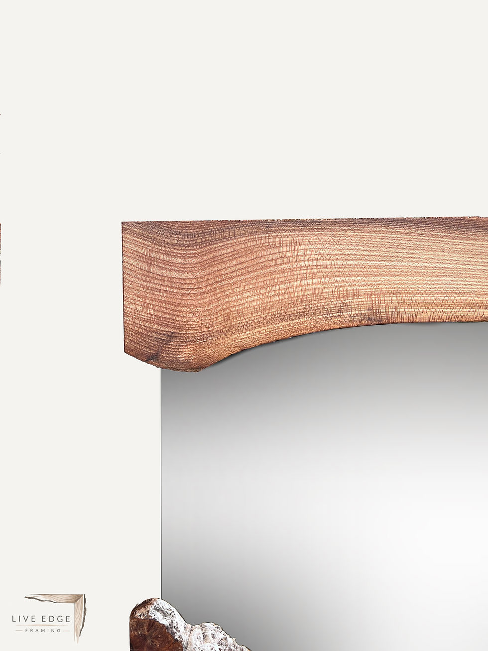 Thumbnail: Burr Elm Pair Frame #007 - With Mirror