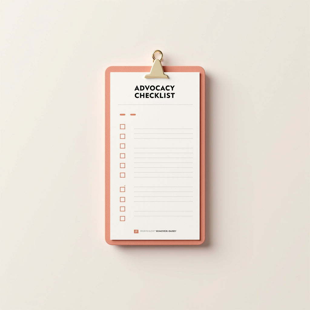 Advocacy Checklist Pad