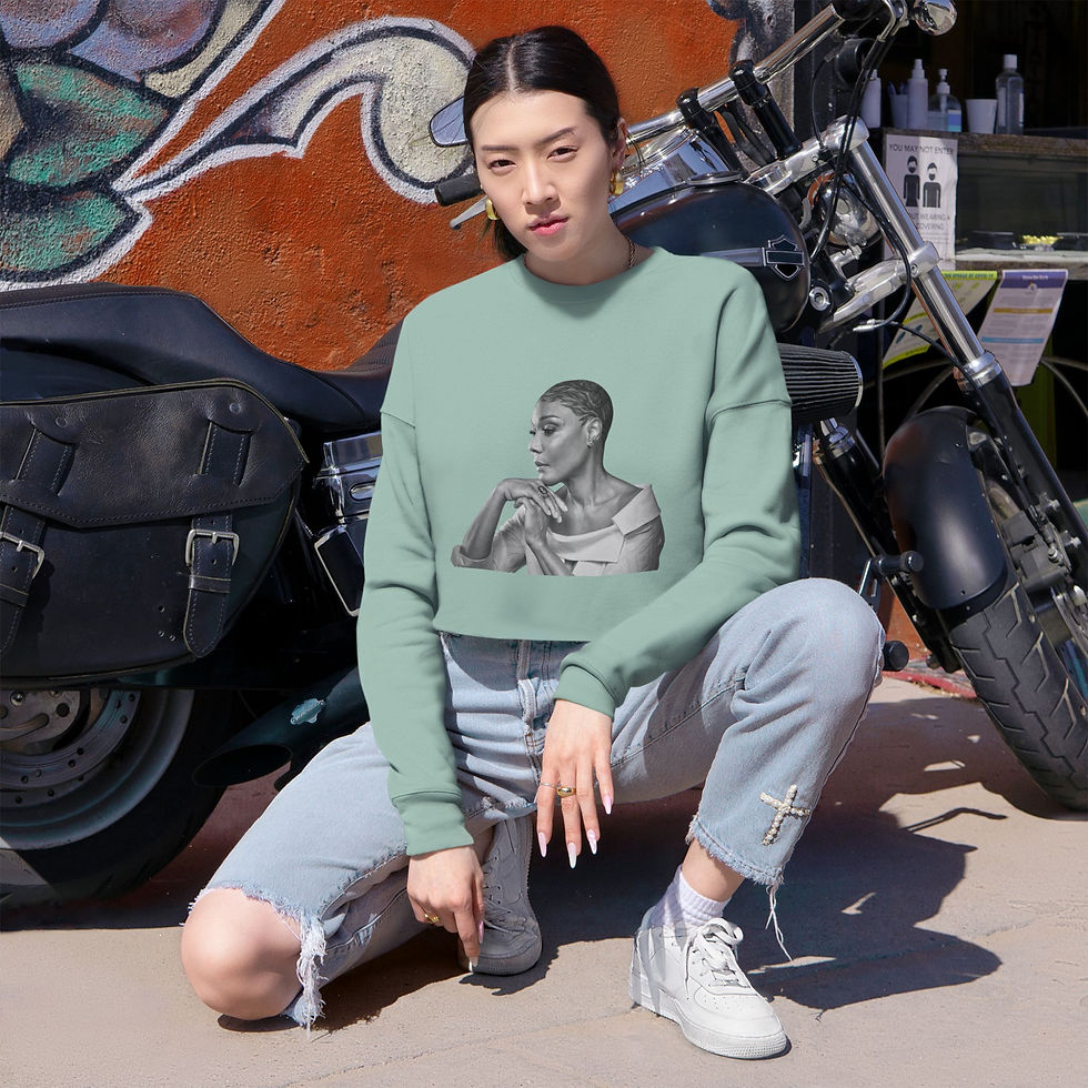 Thumbnail: Friends (Amii's Version) Women's Cropped Sweatshirt