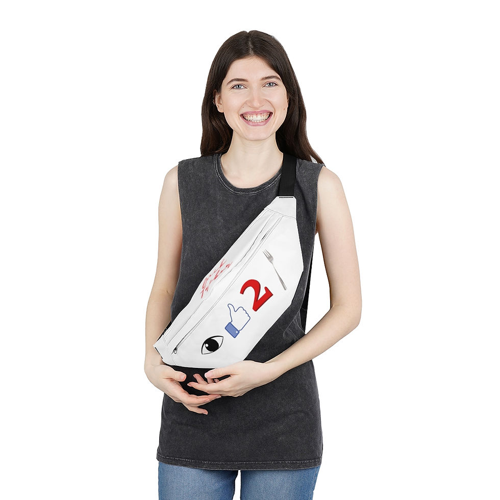 Thumbnail: Gnik Trebor I Like To Fork Large Fanny Pack - White