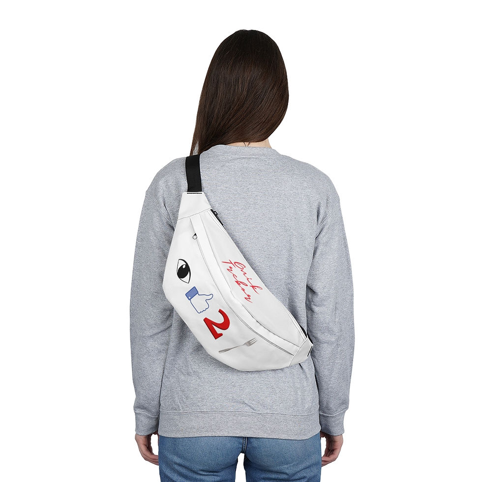 Thumbnail: Gnik Trebor I Like To Fork Large Fanny Pack - White