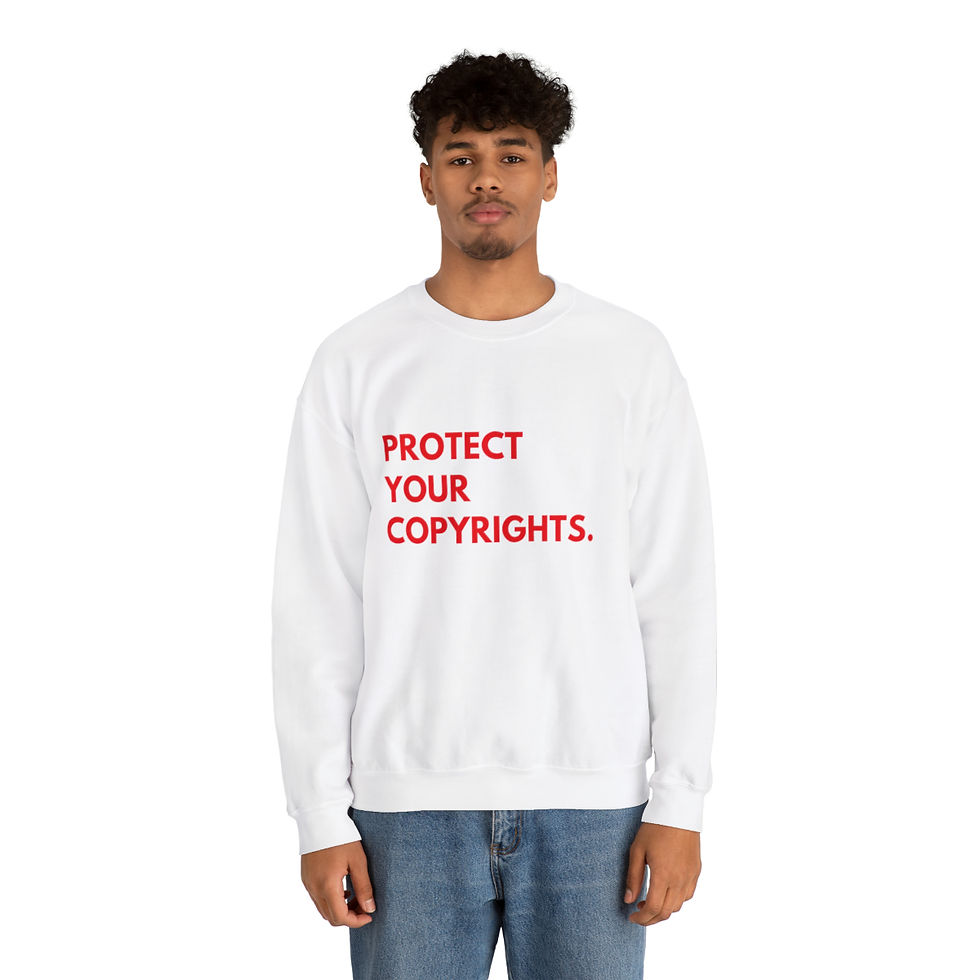 Thumbnail: Protect Your Copyrights Crewneck Sweatshirt