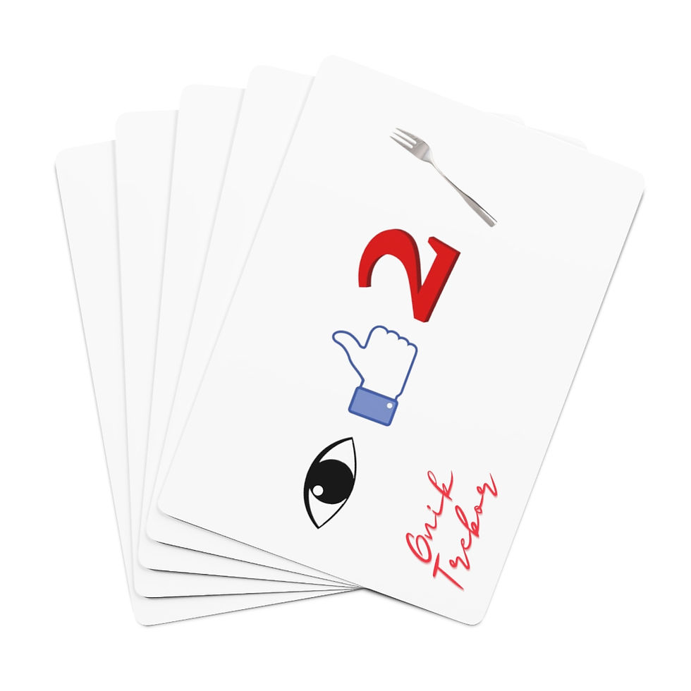 Thumbnail: Gnik Trebor I Like To Fork Poker Cards