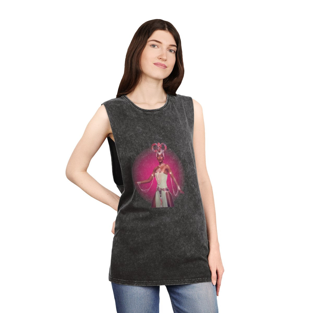 Knock On Wood Stonewash Tank Top