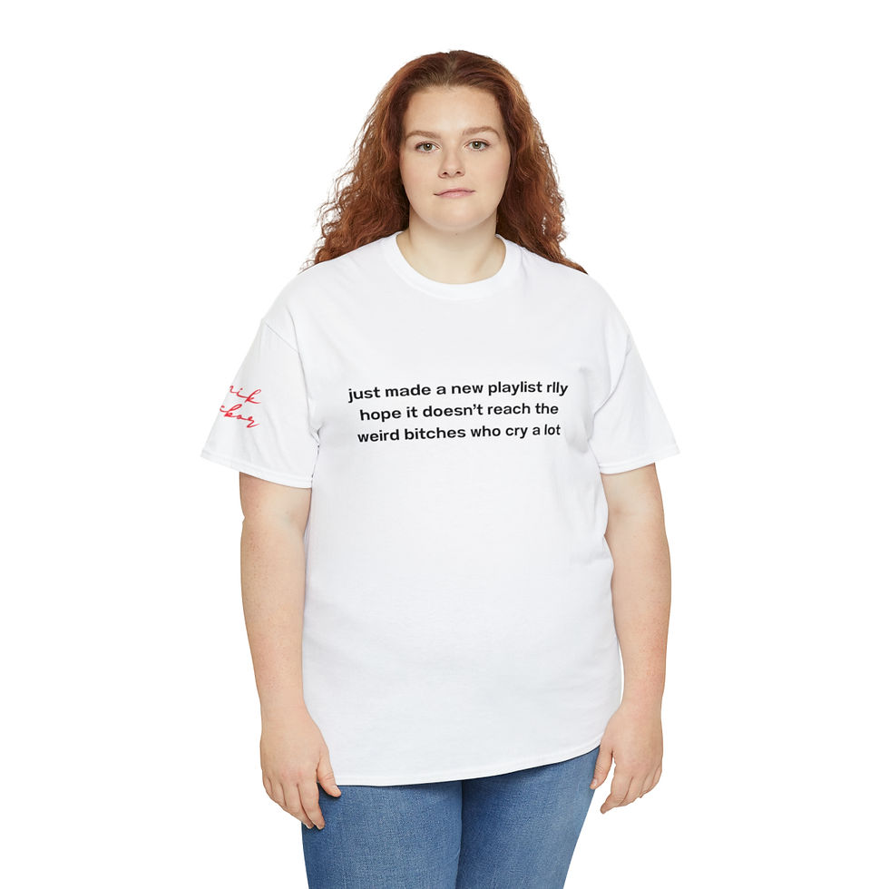 Thumbnail: GT Weird Cry Meme Unisex Heavy Cotton Tee