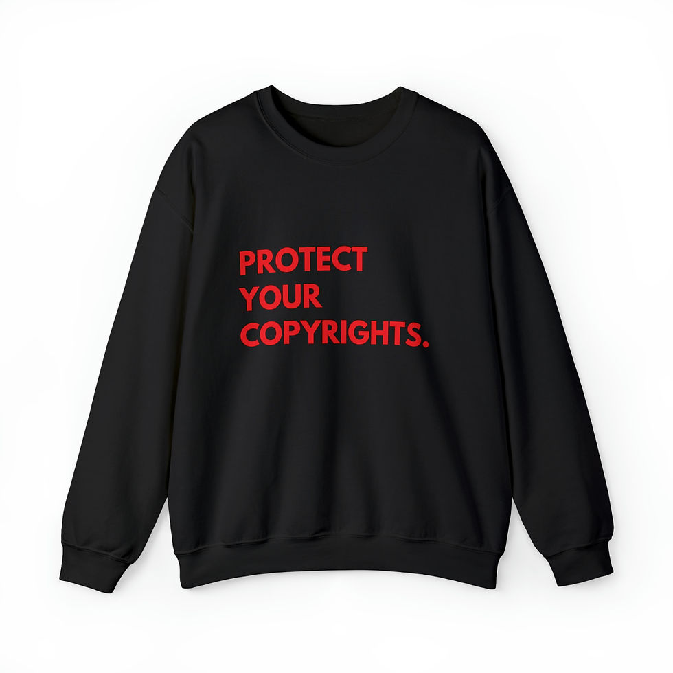Thumbnail: Protect Your Copyrights Crewneck Sweatshirt