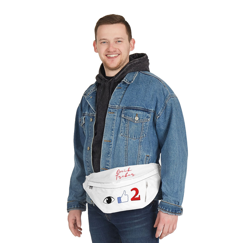 Thumbnail: Gnik Trebor I Like To Fork Large Fanny Pack - White