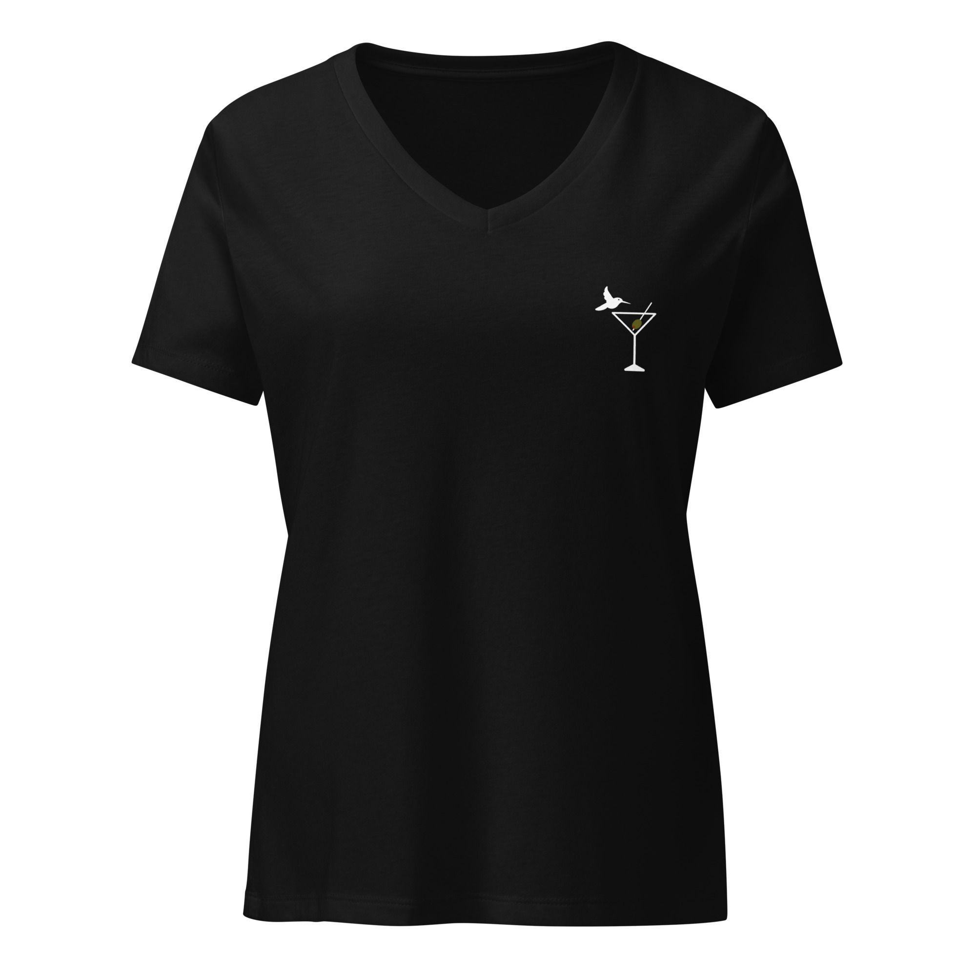 Dirty Hummingbird Martini relaxed v-neck t-shirt