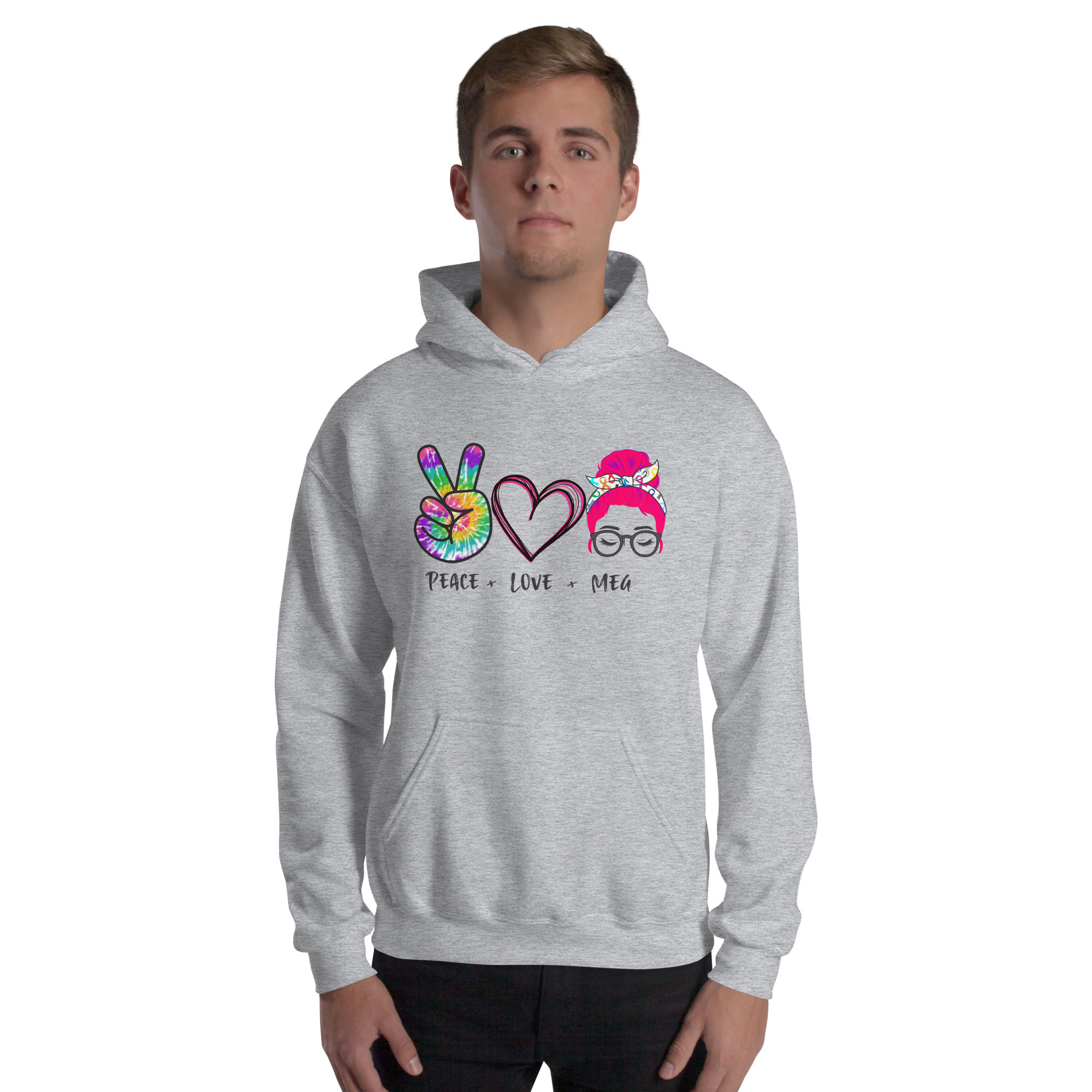 Peace Love Meg Unisex Hoodie