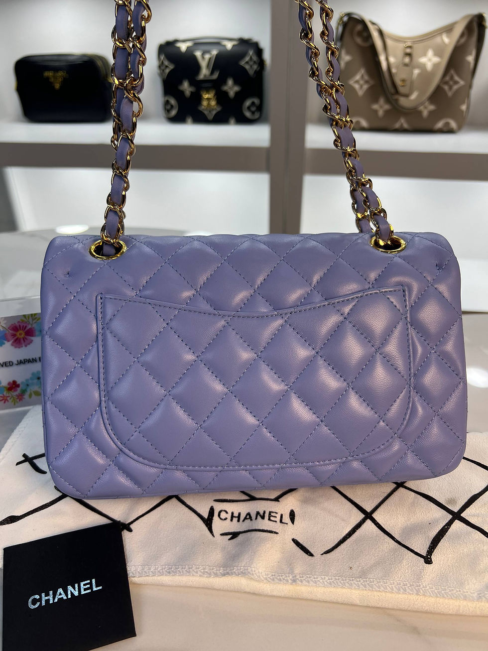 Thumbnail: Classic Flap Bag Lambskin Lavender Color