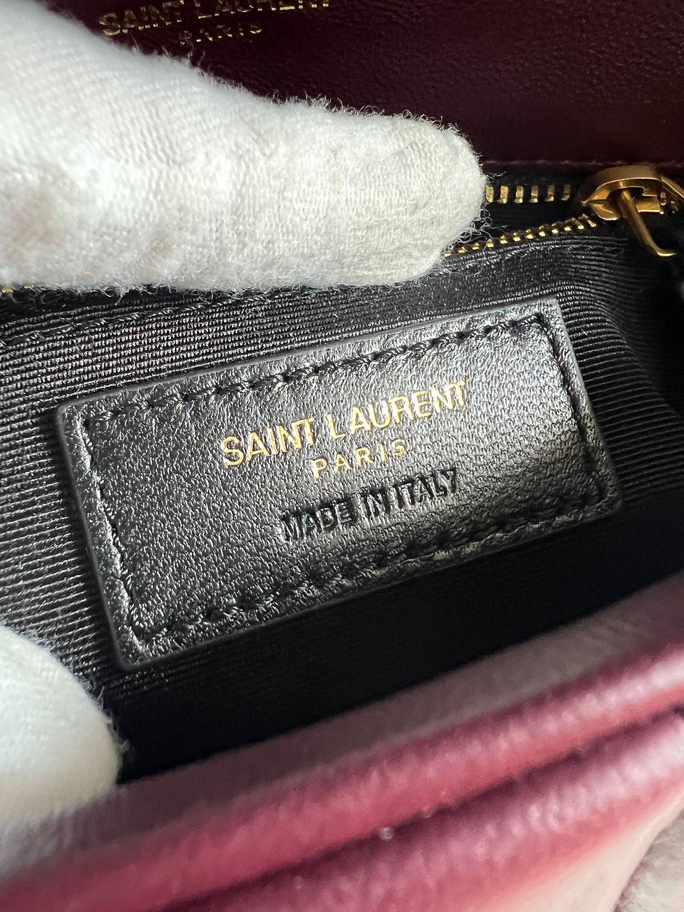 Thumbnail: Loulou Puffer Shoulder Bag Burgundy