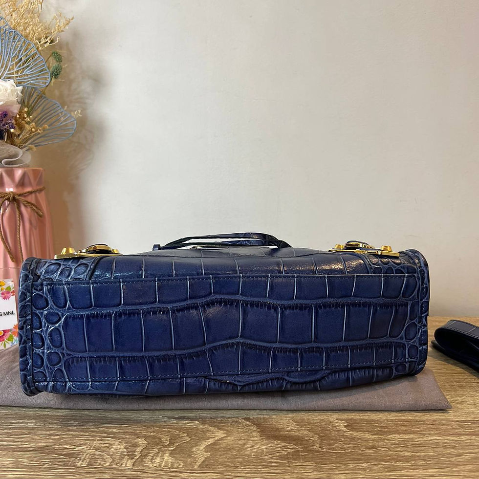 Thumbnail: Blue Croc City Bag