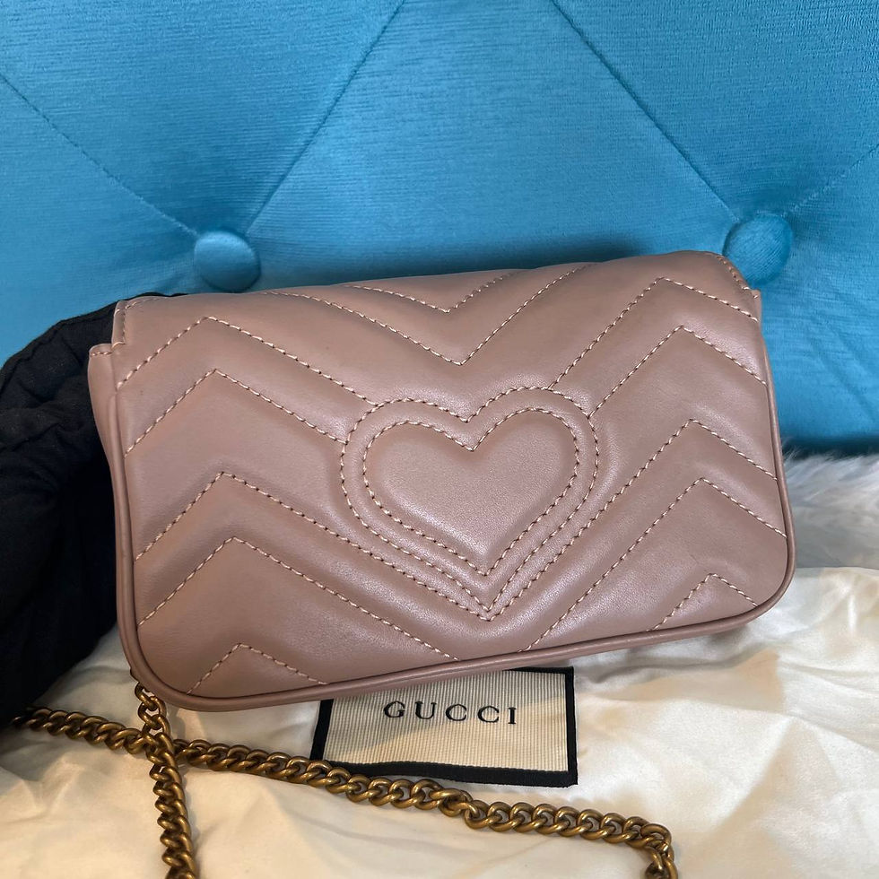 Thumbnail: Matelasse Super MiniMarmont Dusty Pink