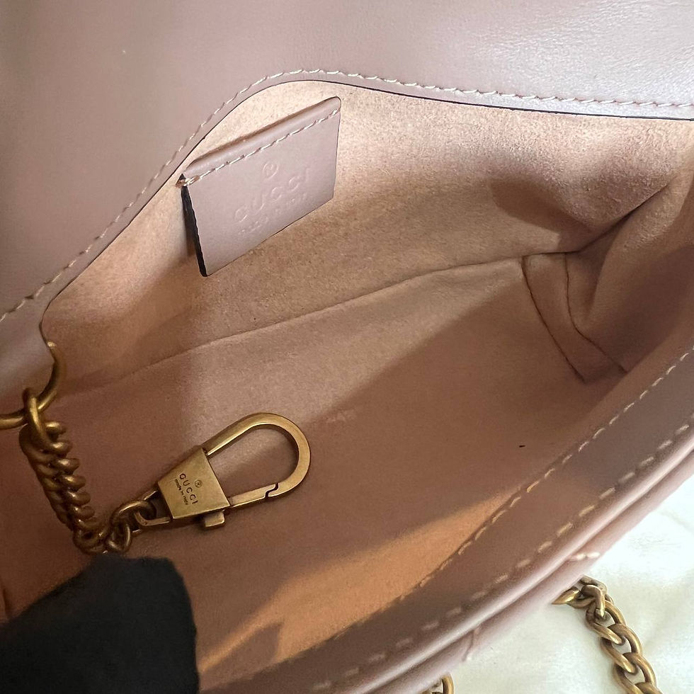 Thumbnail: Matelasse Super MiniMarmont Dusty Pink