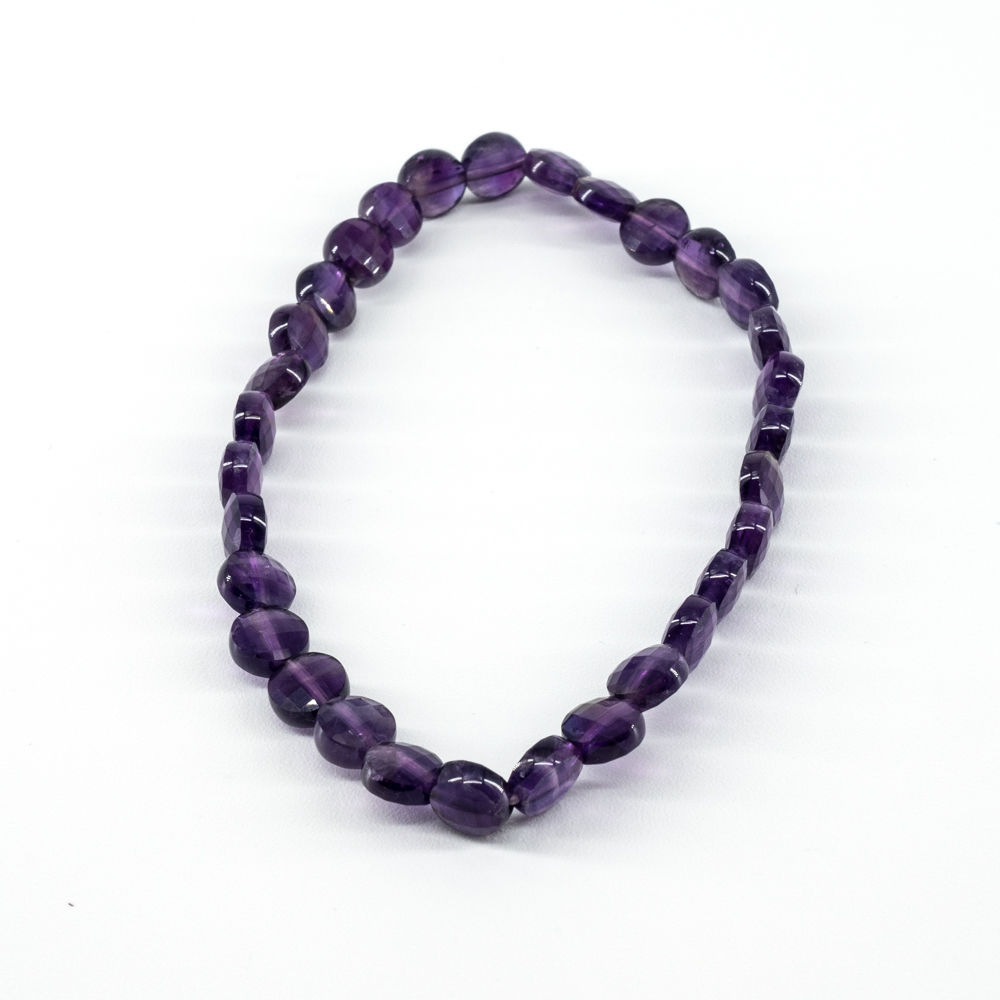 Amethyst facettiert in Scheibchen