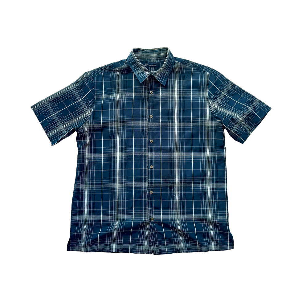 JA BRAND BLUE BUTTON UP