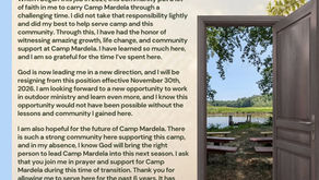 Jennifer Williams-Summy Resigns as Camp Administrator
