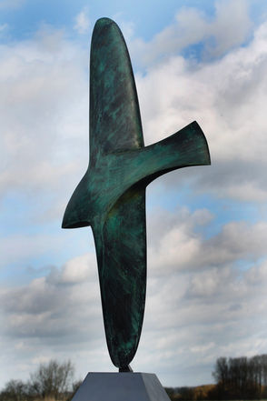 Merlin, Bronze Sculpture, Bridget Mccrum