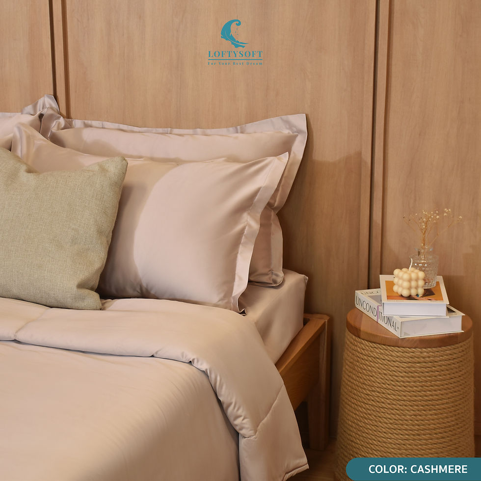 ภาพขนาดย่อ: LOFTYSOFT ปลอกหมอน Cotton Silk 550 เส้นด้าย Eterna Collection - Cashmere