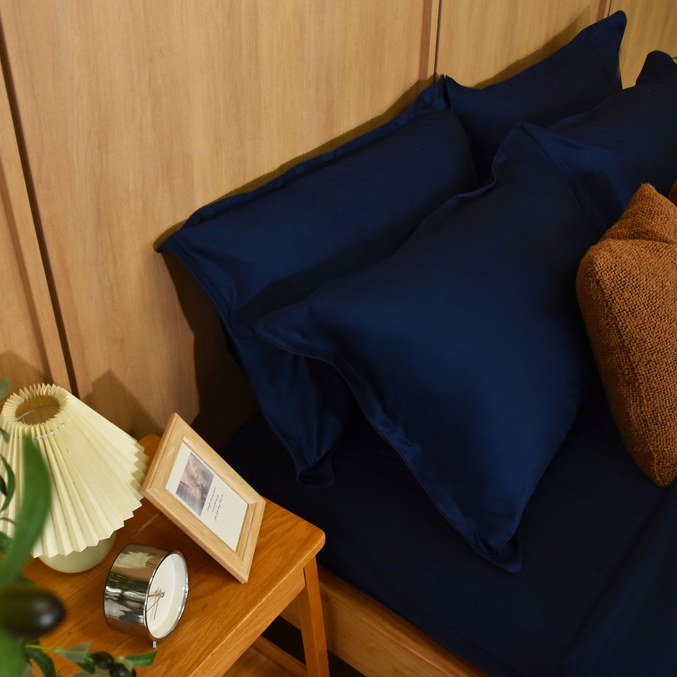 ภาพขนาดย่อ: ชุดผ้าปูที่นอนCotton Silk 550เส้นด้าย Elegance Collection - Oxford Navy