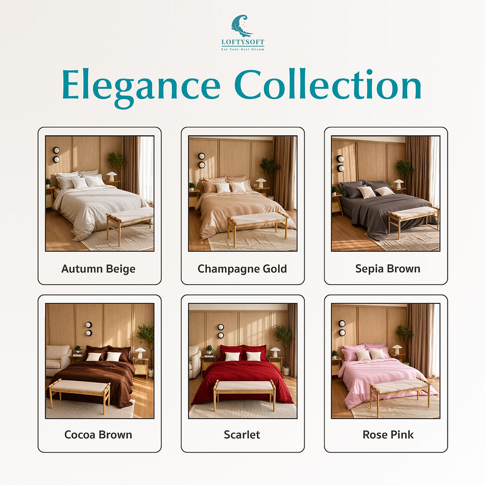 Thumbnail: LOFTYSOFT Cotton Silk 550 Thread Count Bed Sheets - Elegance Collection