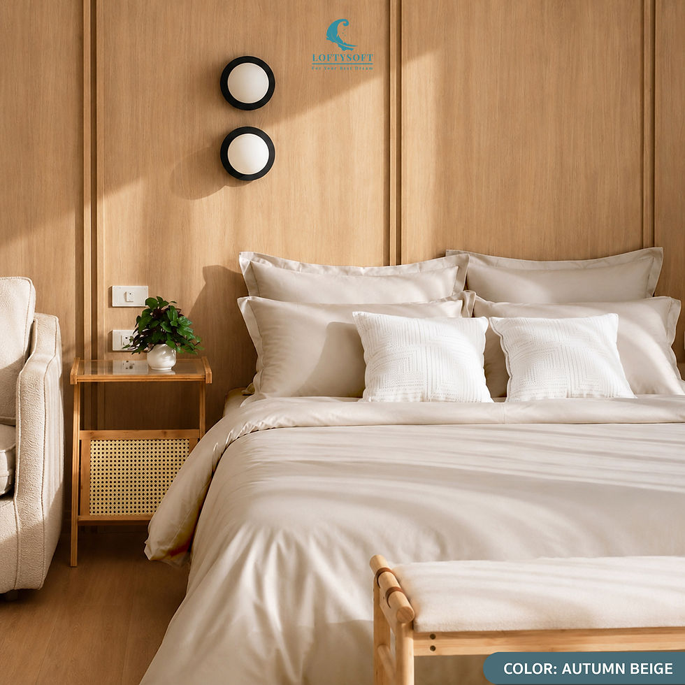 Thumbnail: LOFTYSOFT Cotton Silk 550 Thread Count Bed Sheets - Elegance Collection