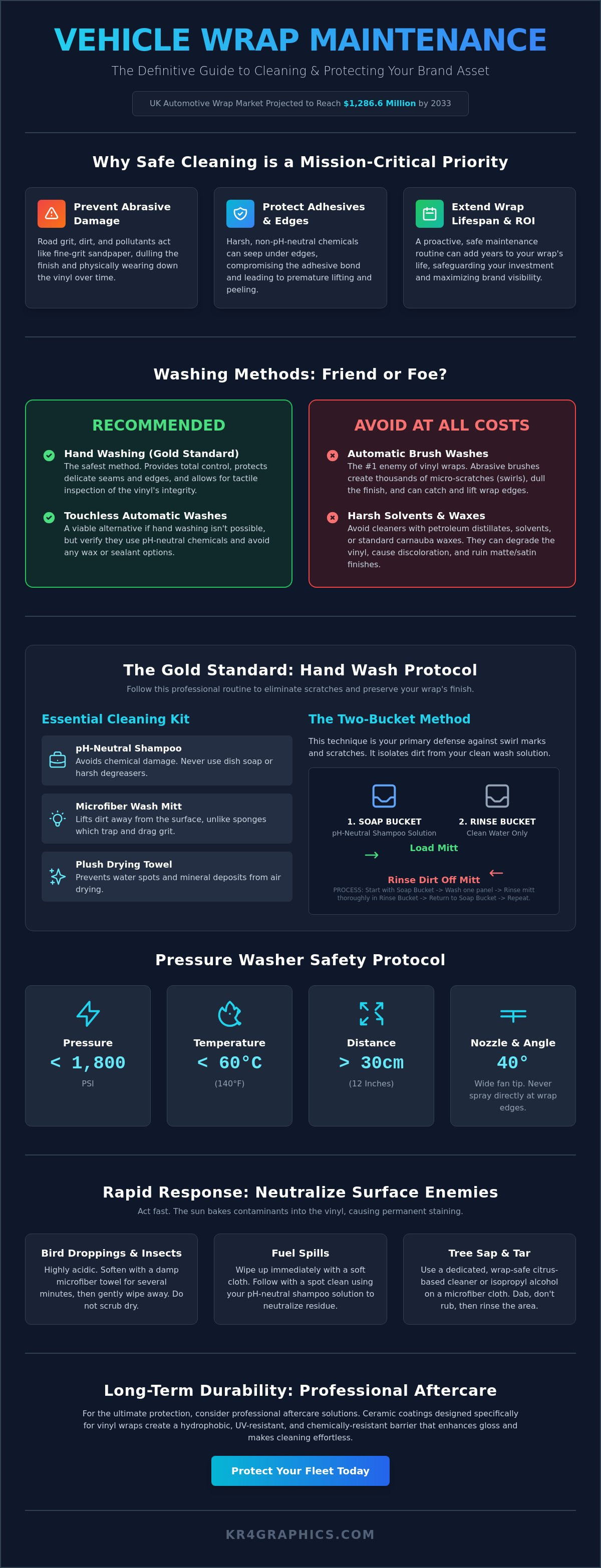 How to clean a wrapped vehicle safely