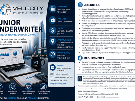 Notice of Job Opportunity