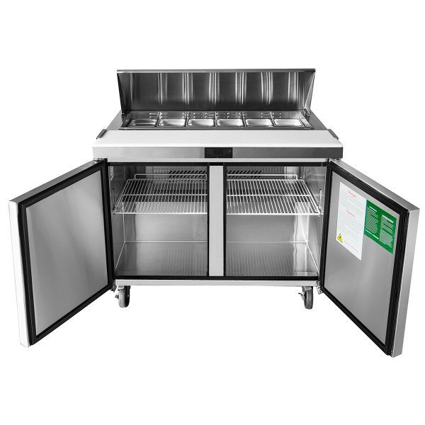Thumbnail: 2-Door Sandwich Prep Table 48" - MSF8302GR
