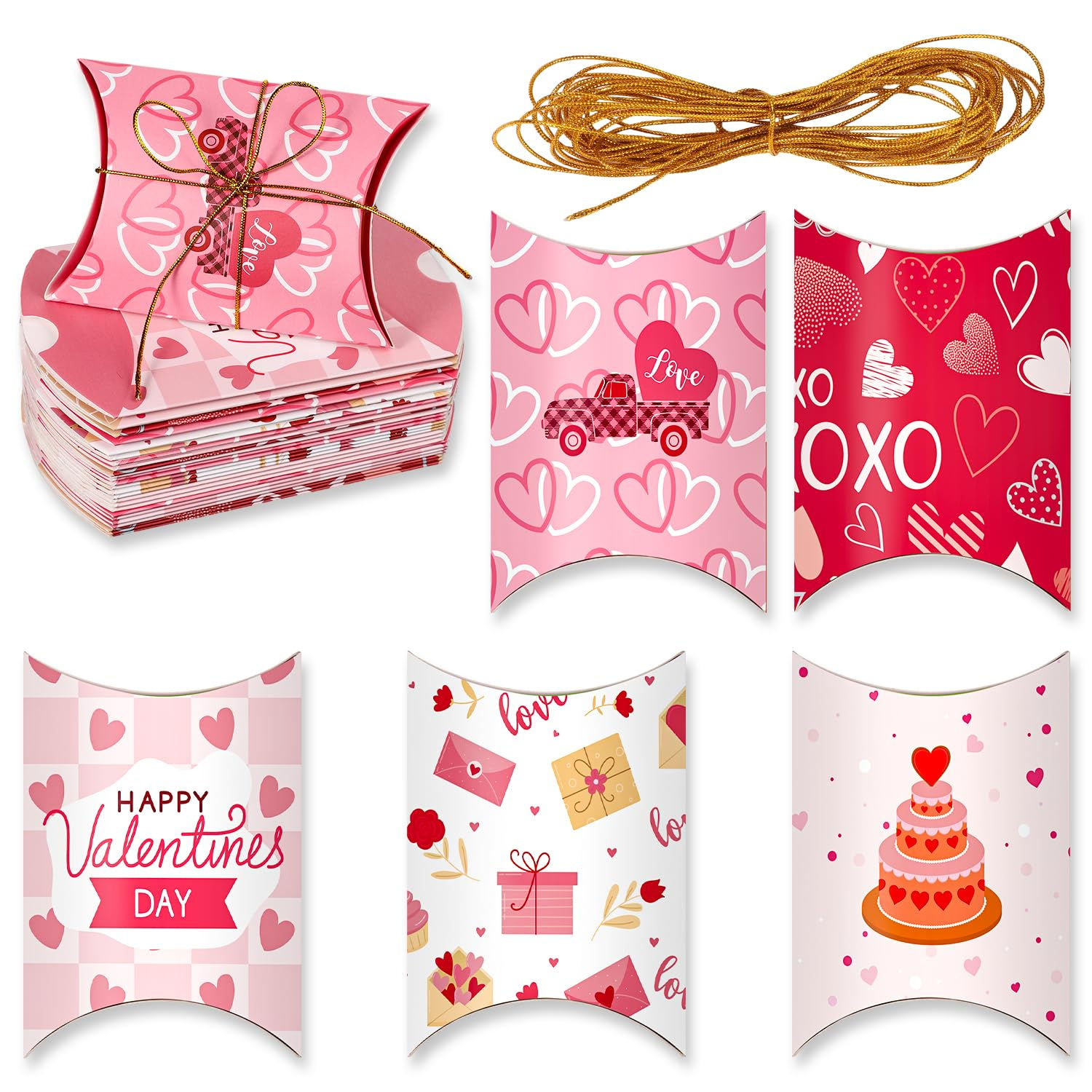 30-Piece Valentine's Heart Gift Box Set