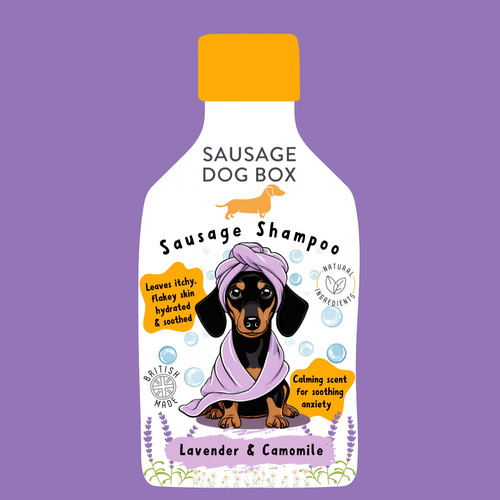 Sausage Shampoo Lavender Camomile Sausage Dog Box sausage-shampoo-lavender-camomile-sausage-dog-box