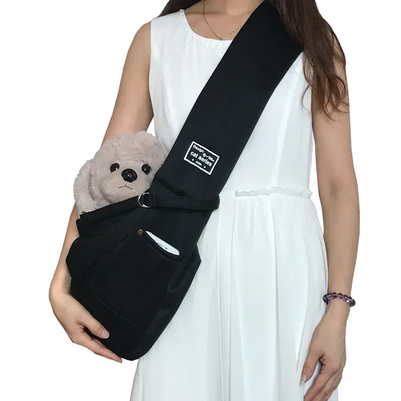 Thumbnail: Comfortable Pet Crossbody Shoulder Bag Outdoor Travel Portable Cat Puppy Sling 