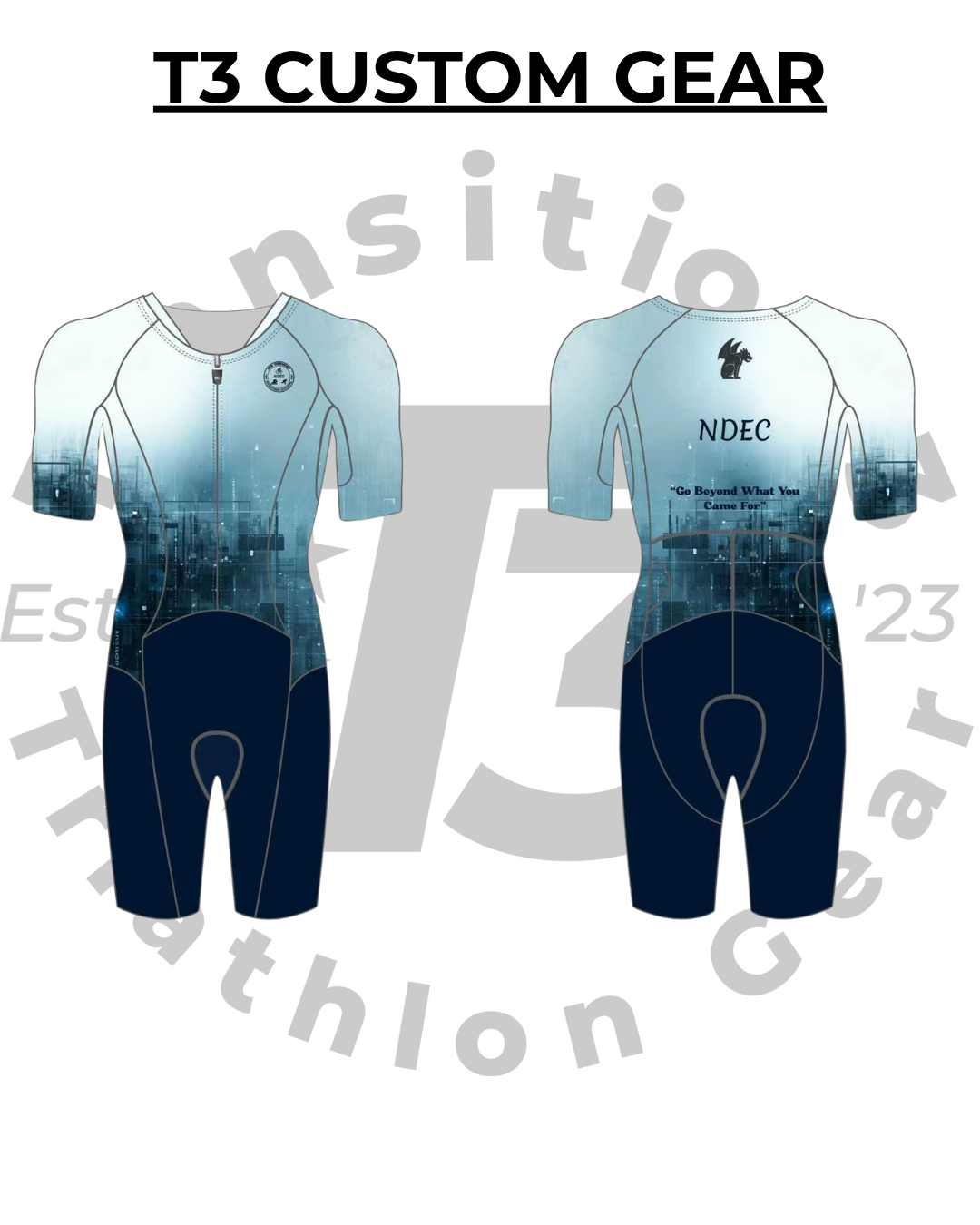 NDEC Men's Elite Short Sleeve Tri Kit