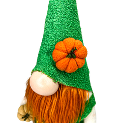 Yeşil Şapkalı Bolluk & Bereket Cüce Figürü - Yandan Detaylı