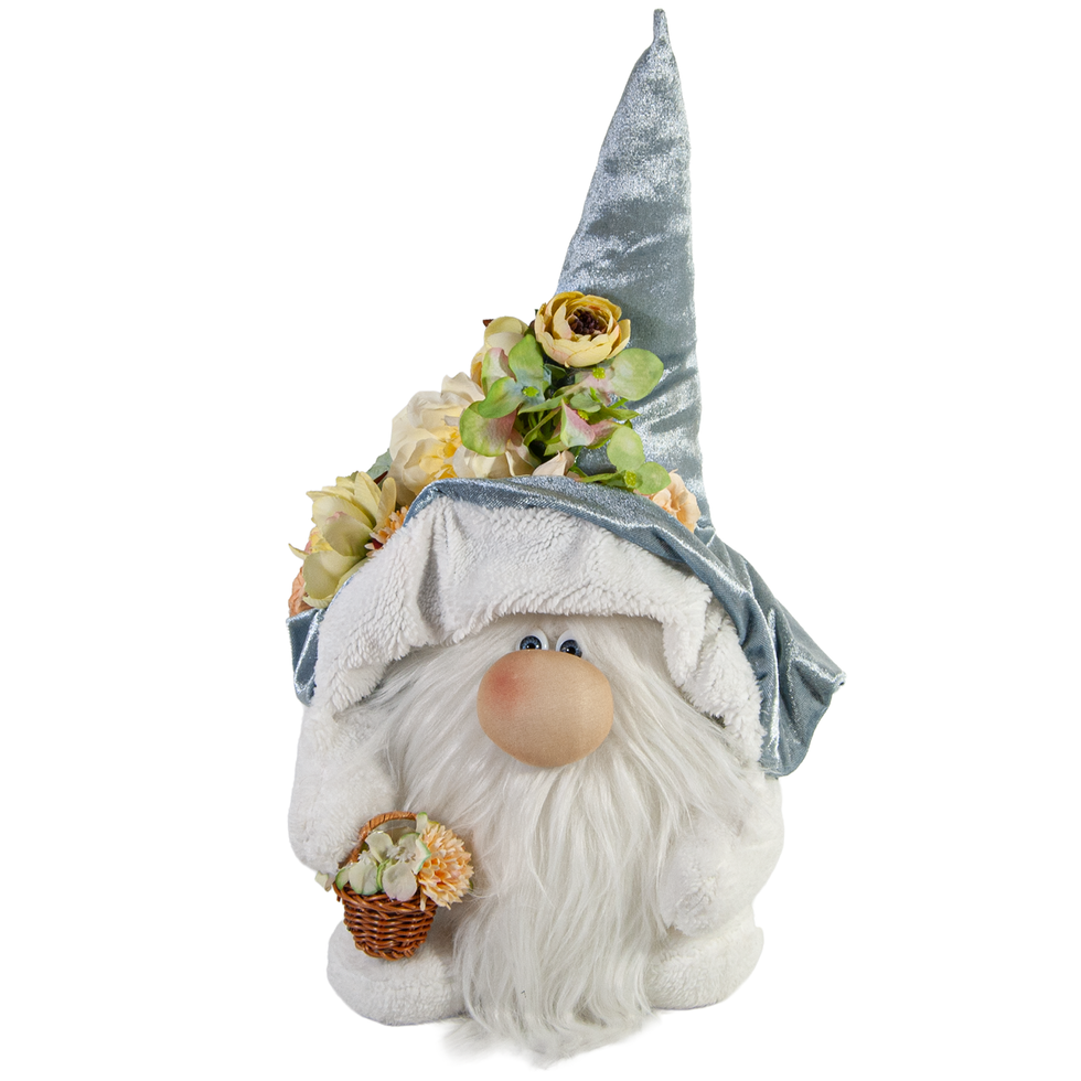 Mavi Şapkalı Peluş Cüce Figürü - Ön Görünüm