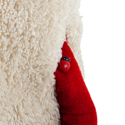 3D Kırmızı Şapkalı Gnome Aşk Cücesi Figürü - Sevgililer Günü Hediyesi - Uğur Böceği