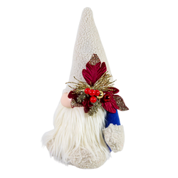 Safir Mavi Zarafeti: Özel Tasarım El Yapımı Peluş Figür ve Dekoratif Cüce Figür