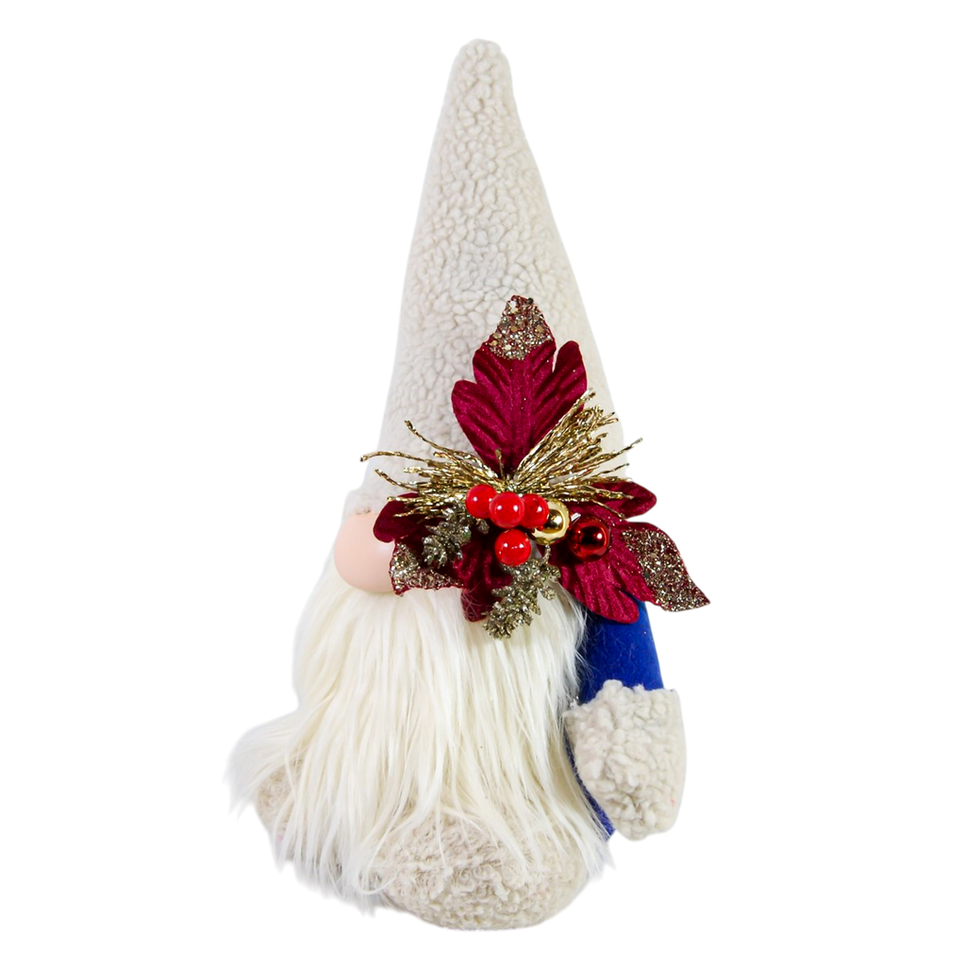 Safir Mavi Zarafeti: Özel Tasarım El Yapımı Peluş Figür ve Dekoratif Cüce Figür